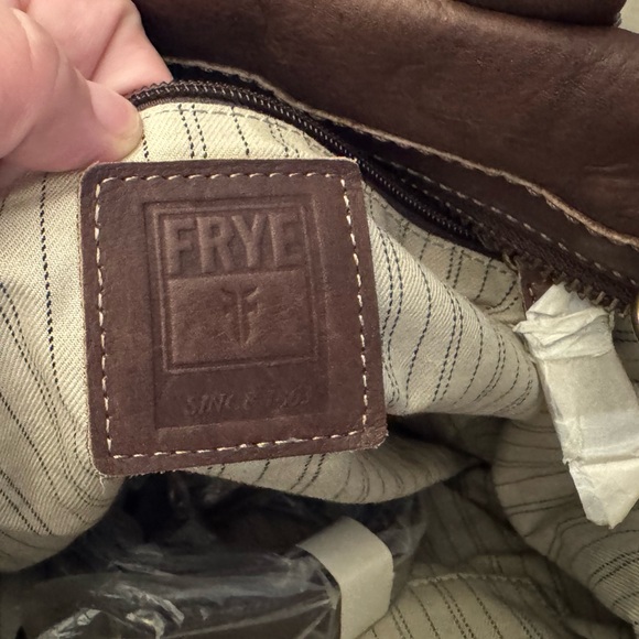 Frye Leather Satchel Brown | Melissa Style | Crossbody Strap | Like New - Picture 2 of 5